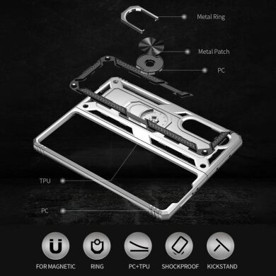 Защитный чехол Deexe Armor Case (FF) для Samsung Galaxy Fold 3 - Blue