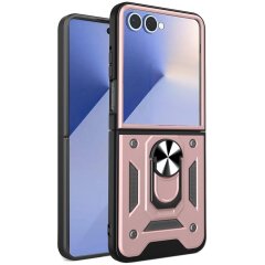 Защитный чехол Deexe Armor Shield (FF) для Samsung Galaxy Flip 7 - Rose Gold
