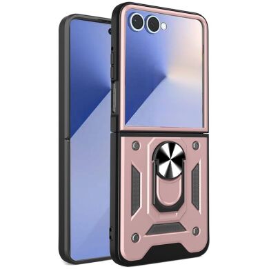 Защитный чехол Deexe Armor Shield (FF) для Samsung Galaxy Flip 7 - Rose Gold