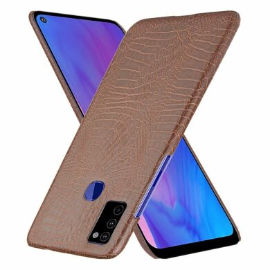 Захисний чохол Deexe Croco Style для Samsung Galaxy M51 (M515) - Brown