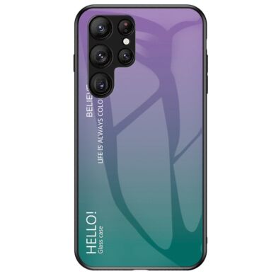 Защитный чехол Deexe Gradient Color для Samsung Galaxy S23 Ultra - Purple
