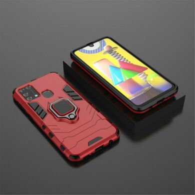Захисний чохол Deexe Hybrid Case для Samsung Galaxy M31 (M315) - Red