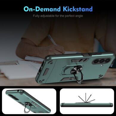 Захисний чохол Deexe Hybrid Shell для Samsung Galaxy A57 (A576) - Black