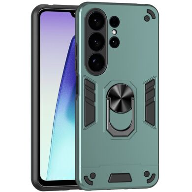 Захисний чохол Deexe Hybrid Shell для Samsung Galaxy S26 Ultra - Green
