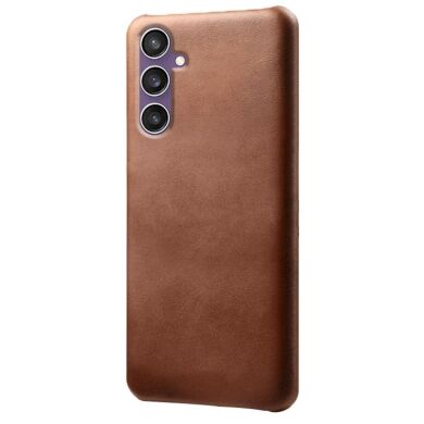 Захисний чохол Deexe Leather Back Cover для Samsung Galaxy S23 FE - Brown