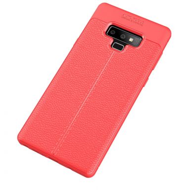 Защитный чехол Deexe Leather Cover для Samsung Galaxy Note 9 (N960) - Red
