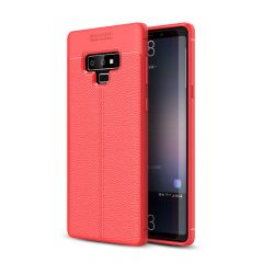 Защитный чехол Deexe Leather Cover для Samsung Galaxy Note 9 (N960) - Red