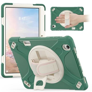 Захисний чохол Deexe Rotation Hybrid для Samsung Galaxy Tab S12 Plus - Green