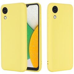 Захисний чохол Deexe Silicone Case для Samsung Galaxy A03 Core (A032) - Yellow