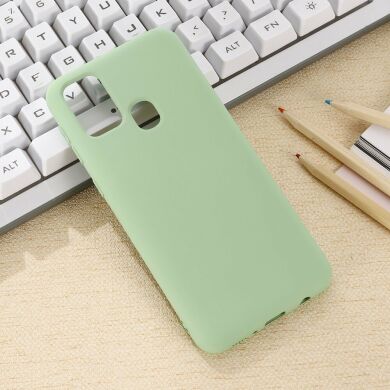 Защитный чехол Deexe Silicone Case для Samsung Galaxy A21s (A217) - Green