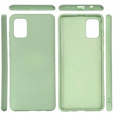 Защитный чехол Deexe Silicone Case для Samsung Galaxy A71 (A715) - Green