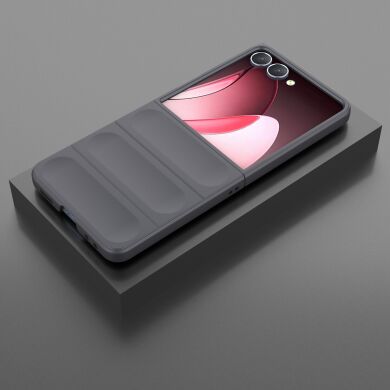 Защитный чехол Deexe Terra Case (FF) для Samsung Galaxy Flip 7 - Dark Grey