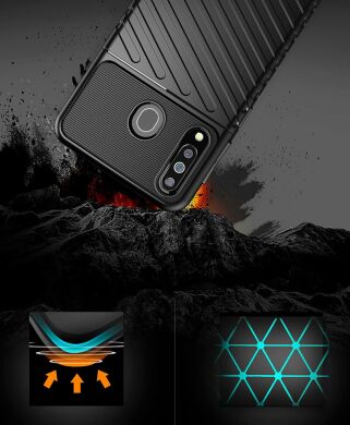 Защитный чехол Deexe Thunder Series для Samsung Galaxy M30 (M305) / A40s - Black