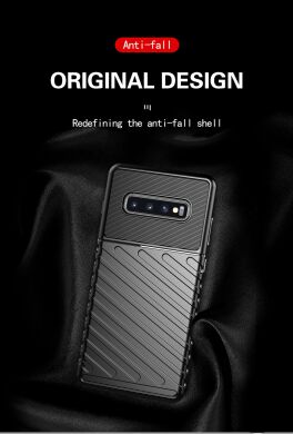 Защитный чехол Deexe Thunder Series для Samsung Galaxy S10 Plus (G975) - Black