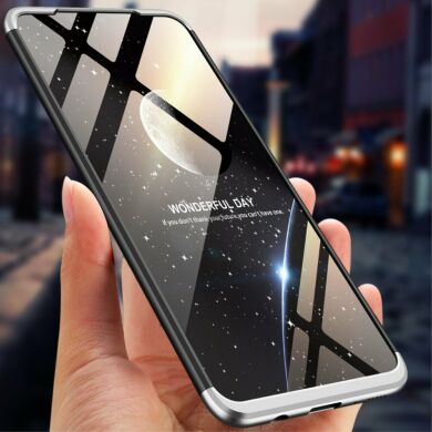 Защитный чехол GKK Double Dip Case для Samsung Galaxy A70 (A705) - Black / Silver