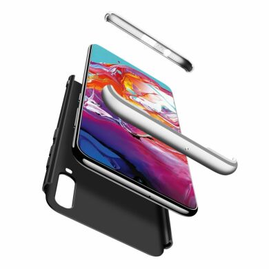 Защитный чехол GKK Double Dip Case для Samsung Galaxy A70 (A705) - Black / Silver