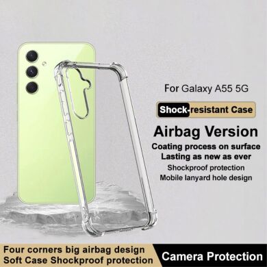 Захисний чохол IMAK Airbag MAX Case для Samsung Galaxy A55 (A556) - Transparent