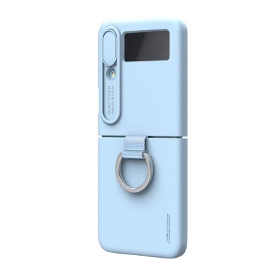 Захисний чохол NILLKIN CamShield Silky Silicone Case (FF) для Samsung Galaxy Flip 4 - Blue