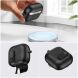Захисний чохол Reframe Leather Texture для Samsung Galaxy Buds 3 / Buds 3 Pro - Black