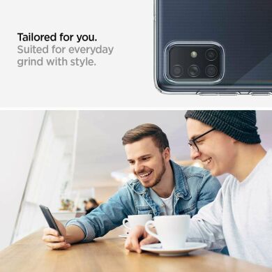 Захисний чохол Spigen (SGP) Liquid Crystal для Samsung Galaxy A71 (A715) - Crystal Clear