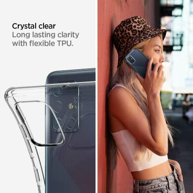 Защитный чехол Spigen (SGP) Liquid Crystal для Samsung Galaxy A71 (A715) - Crystal Clear
