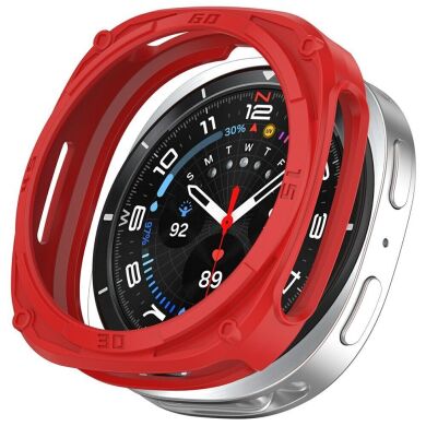 Защитный чехол Deexe Hollow Cover для Samsung Galaxy Watch 8 (44mm) - Red