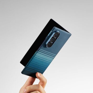 Защитный чехол Pitaka Ultra-Slim Case (FF) для Samsung Galaxy Fold 7 (FBFOLD7) - Black / Grey (Twill)