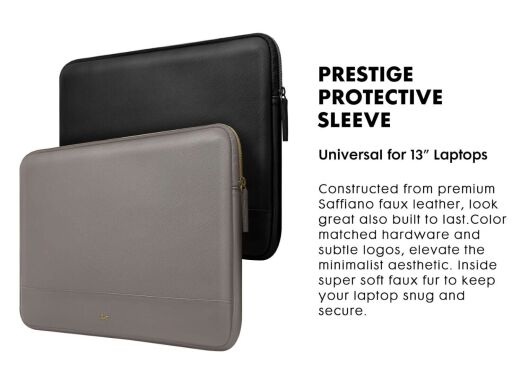 Универсальный чехол Laut PRESTIGE SLEEVE для ноутбука диагональю 13-14 дюймов - Black