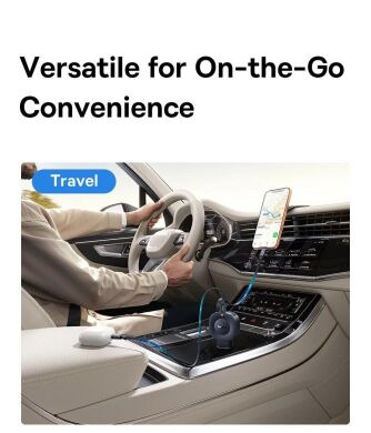 Автомобільний зарядний пристрій Baseus PrimeTrip VR2 45W 1C + кабель Type-C (C02069) - Cosmic Black