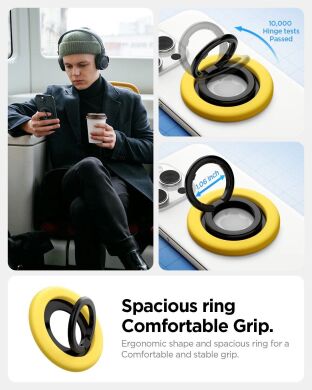 Магнітне кільце-тримач Spigen (SGP) Nano Pop Ring (MagFit) AMP09029 - Black Sesame