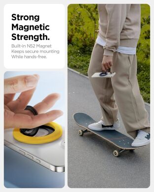 Магнітне кільце-тримач Spigen (SGP) Nano Pop Ring (MagFit) AMP09029 - Black Sesame