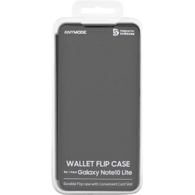 Чехол Wallet Flip Cover для Samsung Galaxy Note 10 Lite (N770) - Black