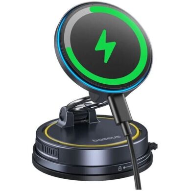 Автомобильный держатель с функцией беспроводной зарядки Baseus PrimeTrip VC2 Flex Pro (C0013F01) - Black