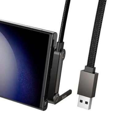 Кабель Hoco U150 USB to Type-C 36W (3A, 1.2m) - Black