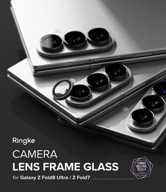 Комплект захисних стекол на камеру Ringke Camera Frame для Samsung Galaxy Fold 8 Ultra / Fold 7 (8800380460638) - Black