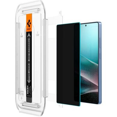 Комплект захисних стекол Spigen (SGP) GLAS.tR EZ Fit Privacy для Samsung Galaxy S25 Ultra (S938) AGL09335 - Black