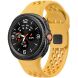 Ремешок KALEBOL Hole Design для Samsung Galaxy Watch 8 (40/44mm) / 8 Classic - Yellow. Фото 3 из 7
