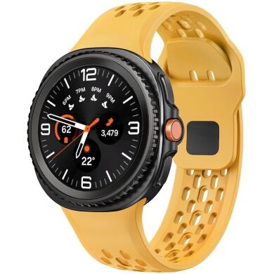 Ремешок KALEBOL Hole Design для Samsung Galaxy Watch 8 (40/44mm) / 8 Classic - Yellow