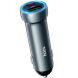 Автомобільний зарядний пристрій Hoco Z54A 48W (USB + Type-C) - Metal Grey