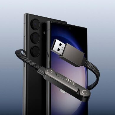 Кабель Hoco U150 USB to Type-C 36W (3A, 1.2m) - Black