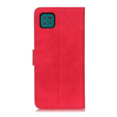 Чехол-книжка KHAZNEH Retro Wallet для Samsung Galaxy A22 5G (A226) - Red