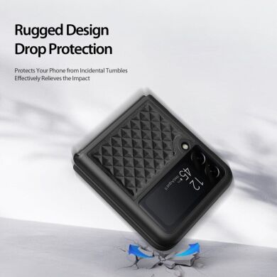 Защитный чехол DUX DUCIS Venice Series для Samsung Galaxy Flip 4 - Brown