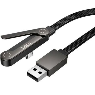 Кабель Hoco U150 USB to Type-C 36W (3A, 1.2m) - Black