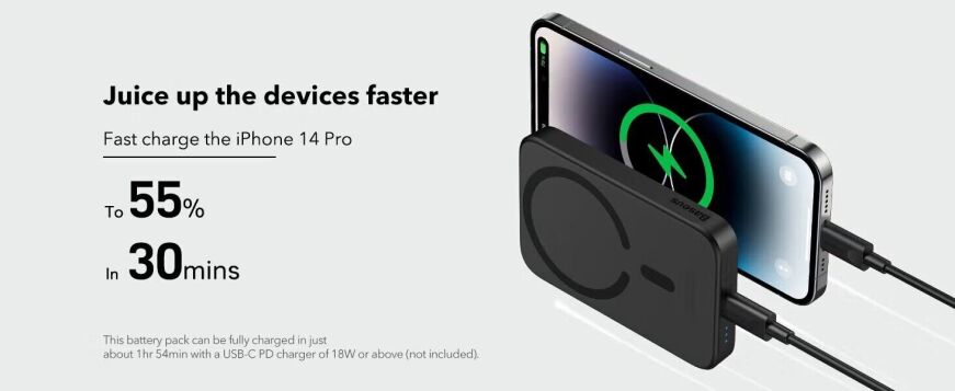 Внешний аккумулятор Baseus Magnetic Mini 20W (6000mAh) P10059002113-00 - Black