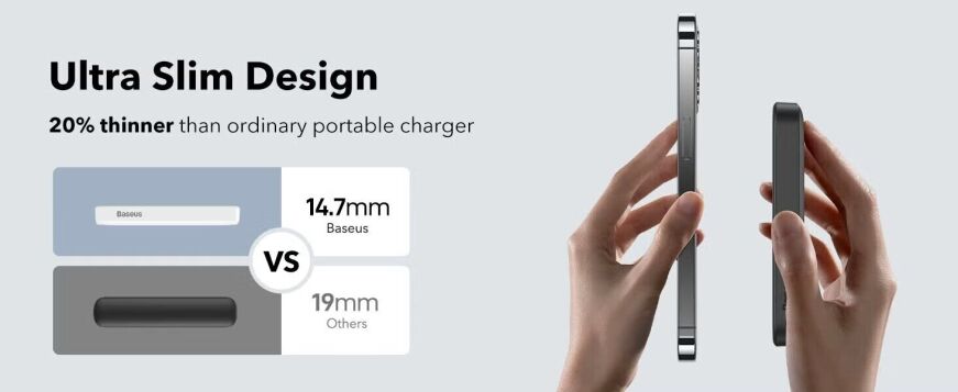 Внешний аккумулятор Baseus Magnetic Mini 20W (6000mAh) P10059002113-00 - Black