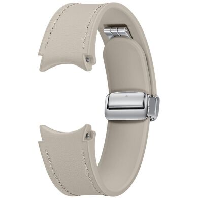 Оригінальний ремінець D-Buckle Hybrid Eco-Leather Band (M/L) для Samsung Galaxy Watch 4 / 4 Classic / 5 / 5 Pro / 6 / 6 Classic (ET-SHR94LAEGEU) - Etoupe