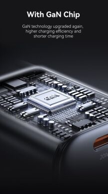 Сетевое зарядное устройство USAMS US-CC261 GaN 20W (Type-C) + кабель Type-C - Black