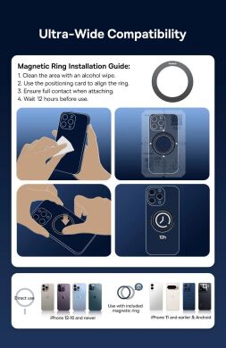 Автомобильный держатель с функцией беспроводной зарядки Baseus PrimeTrip VC2 Flex Pro (C0013F01) - Black