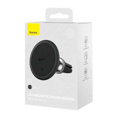 Автомобильный держатель Baseus C01 Magnetic Phone Holder (Air Outlet Version) SUCC000101 - Black