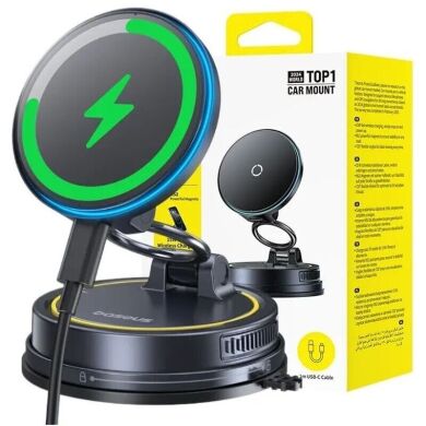 Автомобильный держатель с функцией беспроводной зарядки Baseus PrimeTrip VC2 Flex Pro (C0013F01) - Black